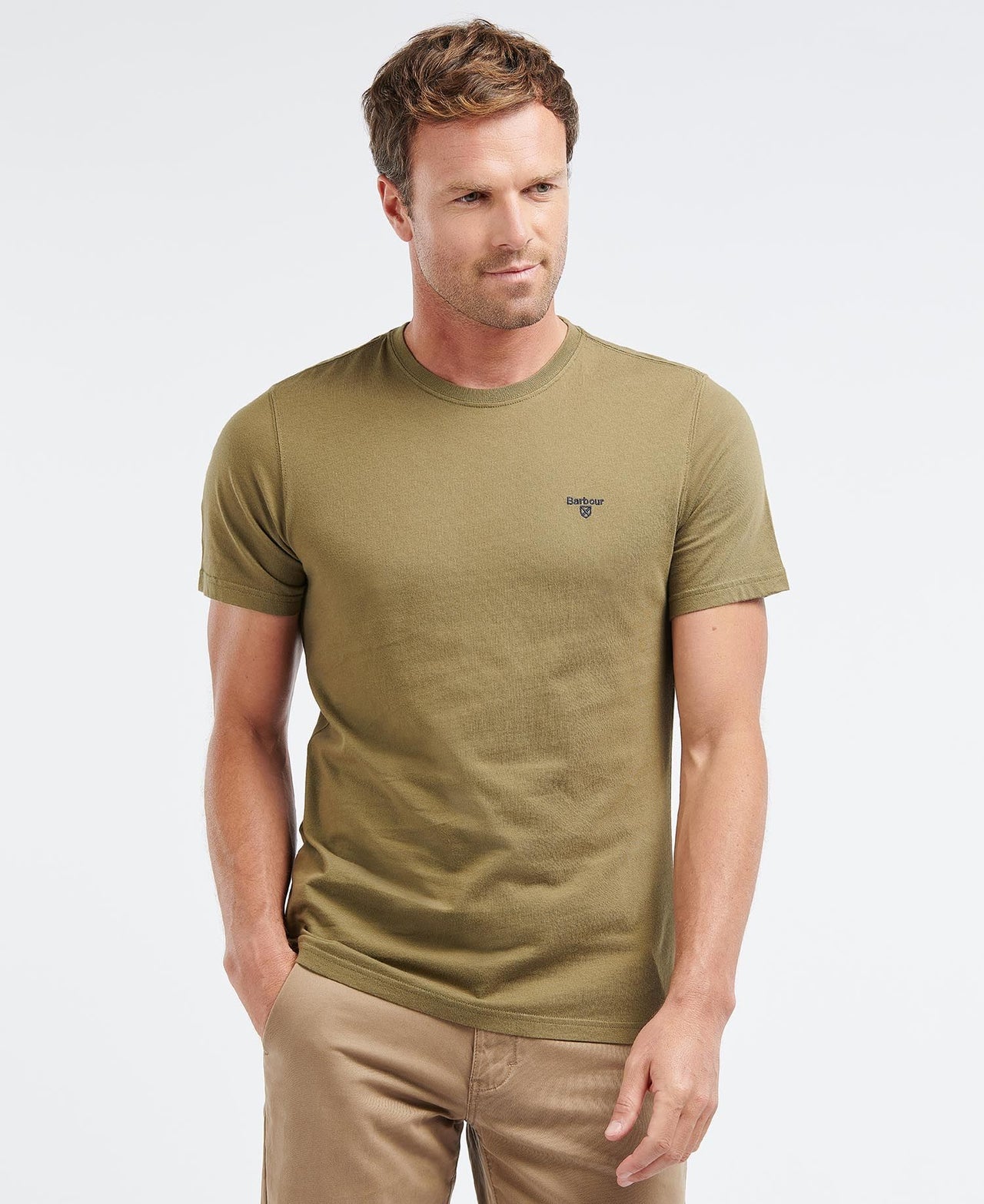 Barbour Essential Sports T-Shirt - Mid Olive