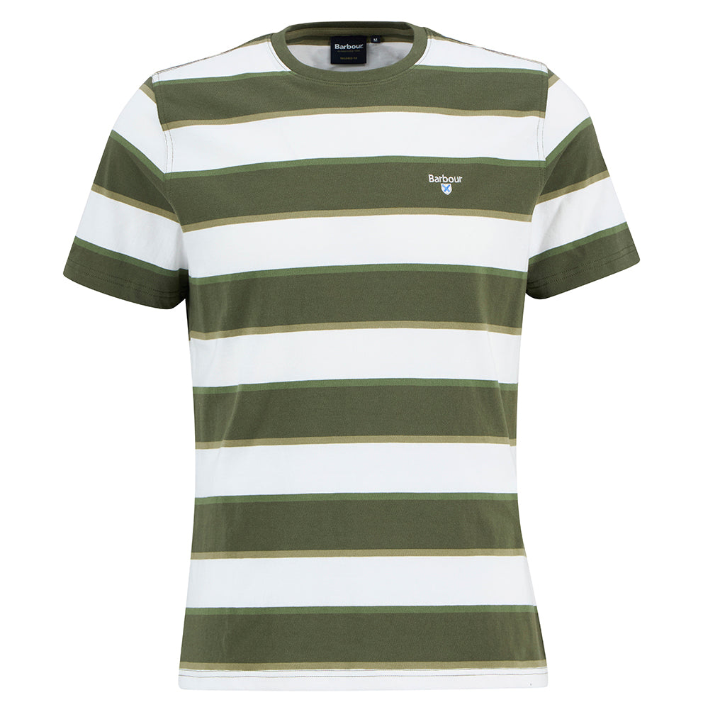 Barbour Meldon Stripe T-Shirt - Olive