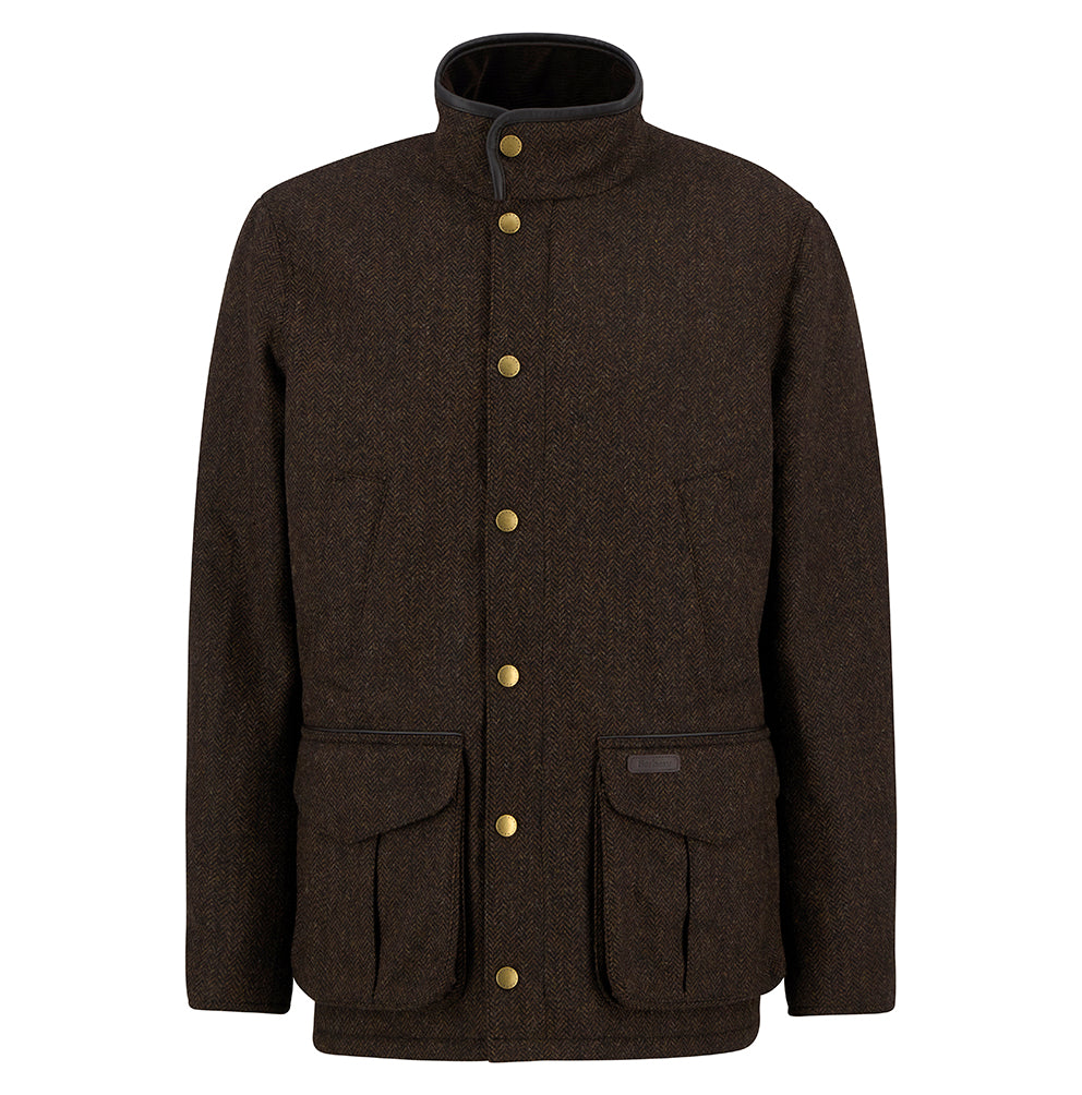 Barbour Hereford Tweed Wool Jacket - Rustic Brown