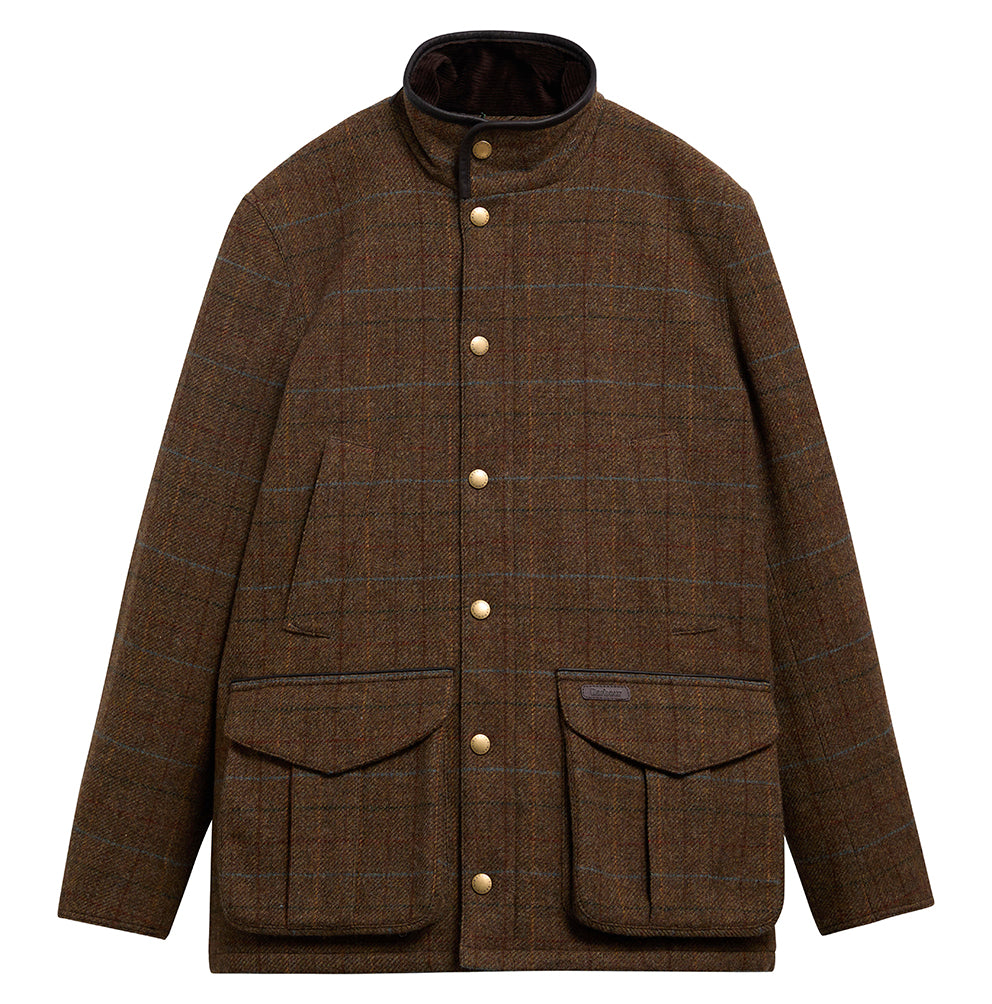 Barbour HEREFORD Tweed Wool Jacket - Moss Green