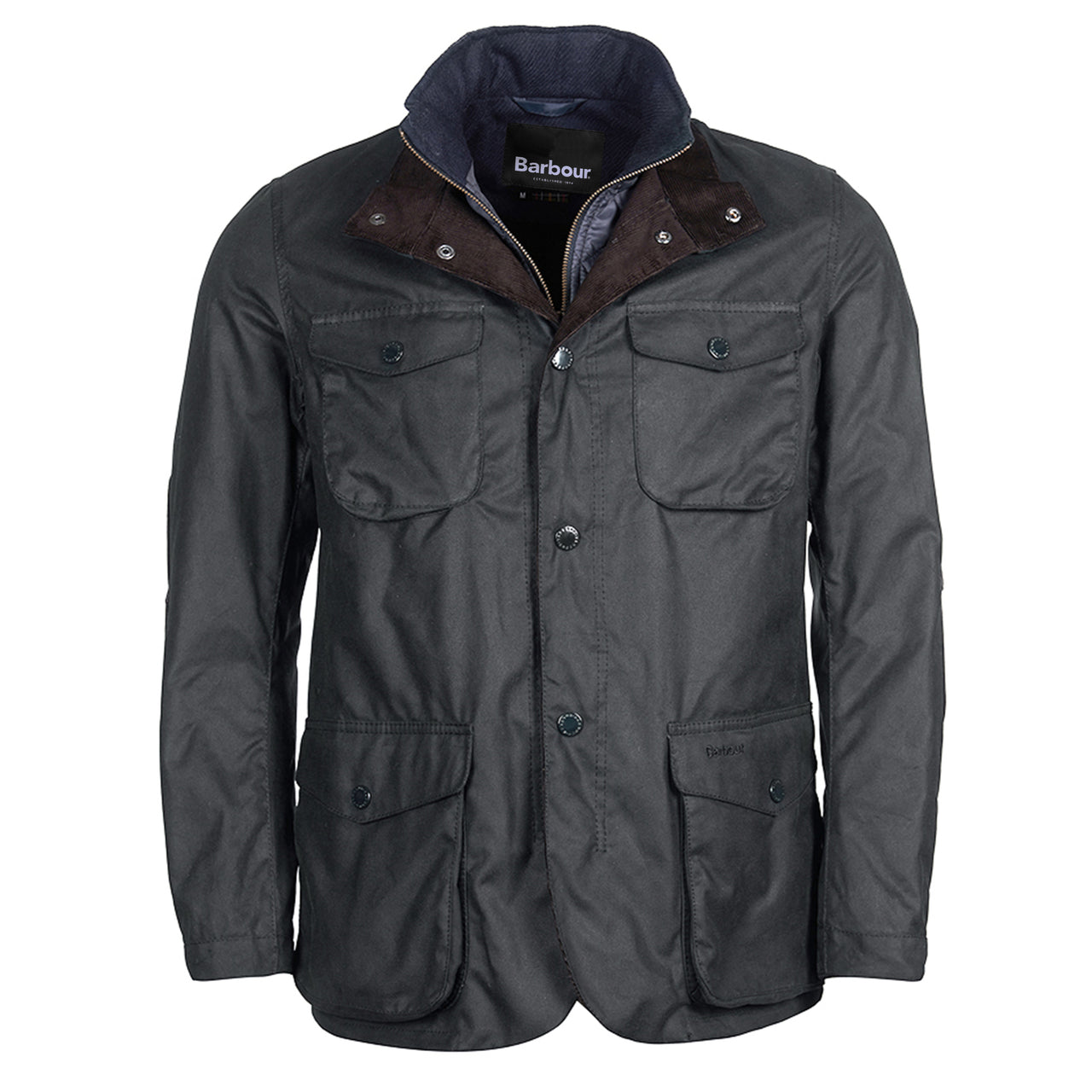 Barbour Ogston Wax Jacket - Navy