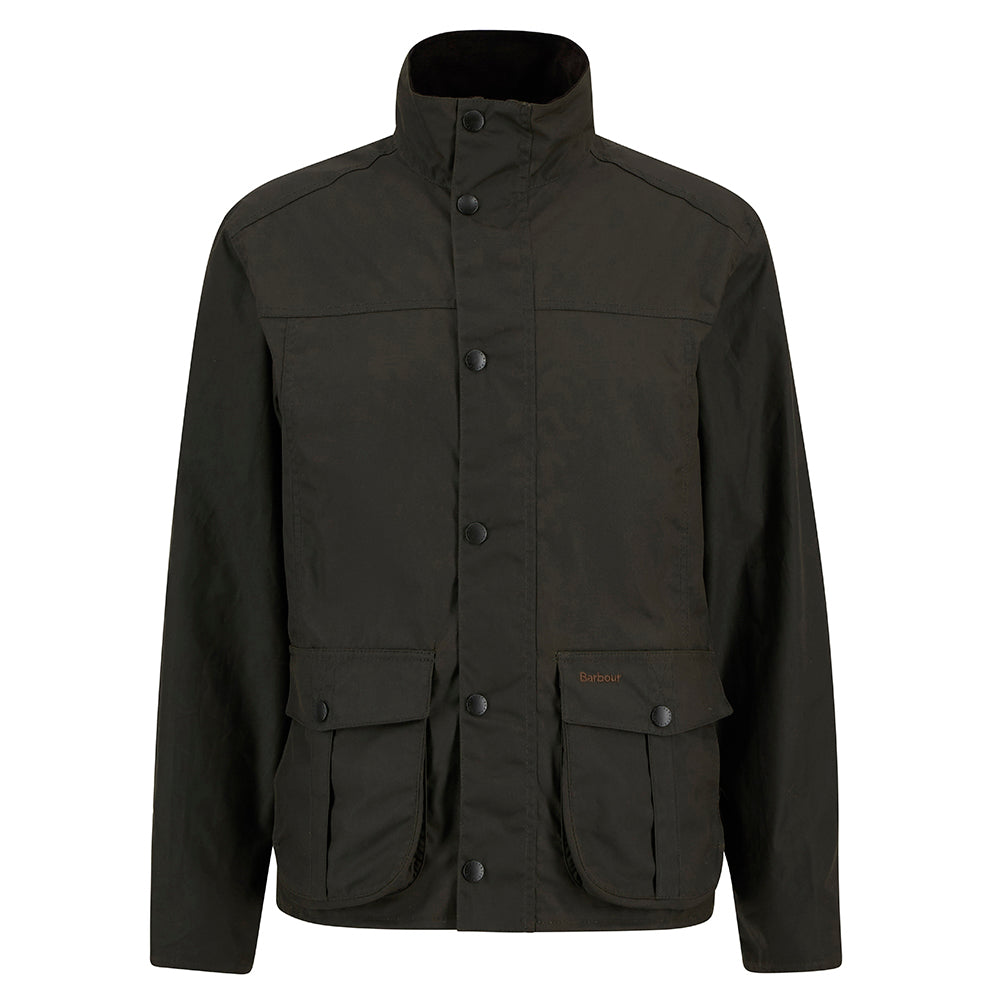 Barbour Sander Wax Jacket - Olive