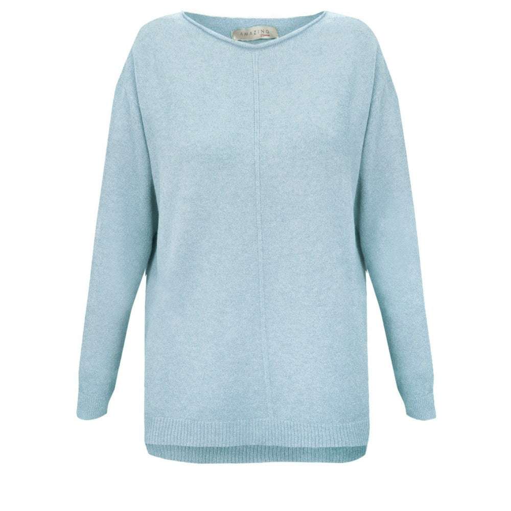 Amazing Woman Maggie Crystal Blue Jumper