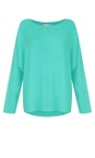 Amazing Woman Mya Summer Turquoise Round Neck Knit