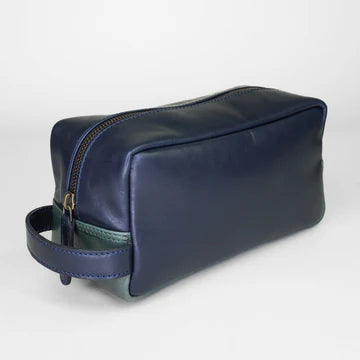 Sophos Leather Washbag Brown
