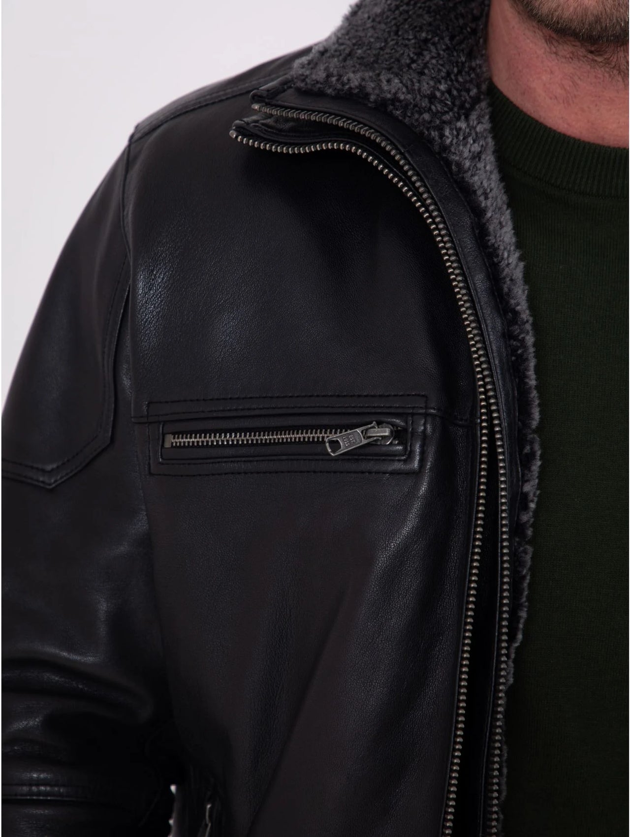 Lakeland Gosforth Leather Coat - Black