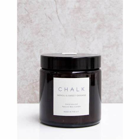 Chalk Amber Jar Candle - Neroli and Sweet Orange