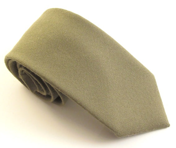 Van Buck Wool Tie - Olive Green