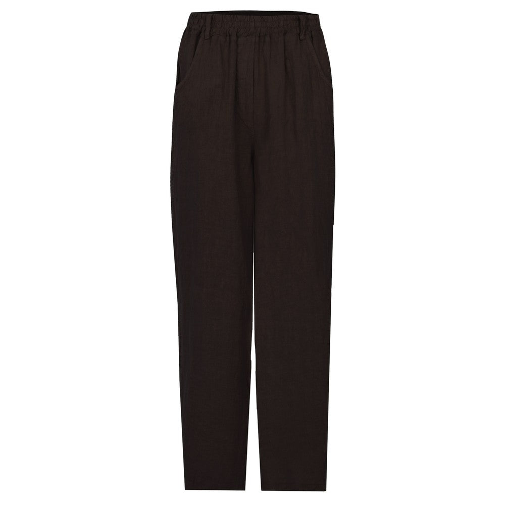 Amazing Woman Odie Chocolate Linen Trousers