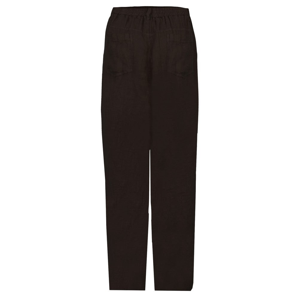 Amazing Woman Odie Chocolate Linen Trousers
