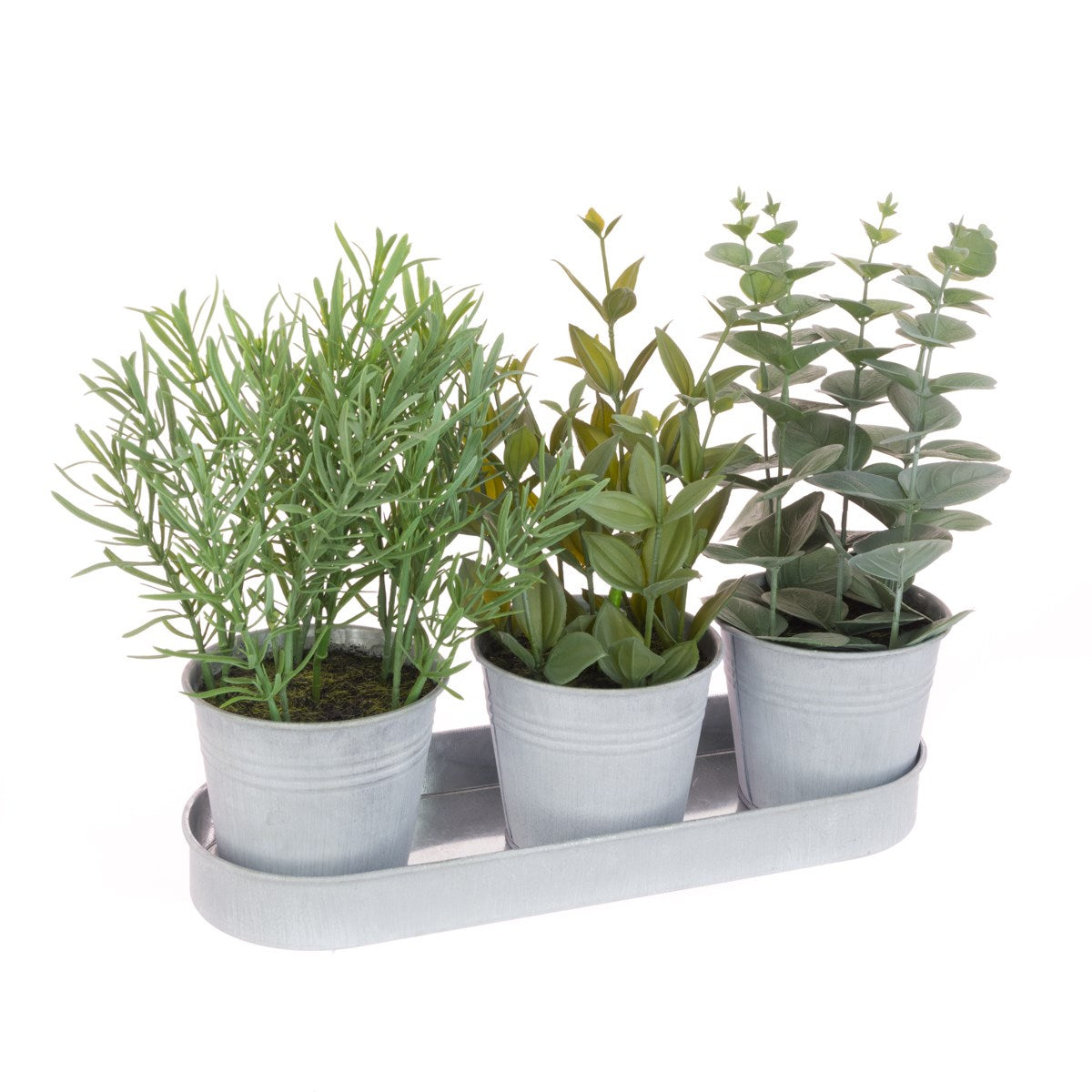 Floralsilk Mixed Plant Pots in Tray