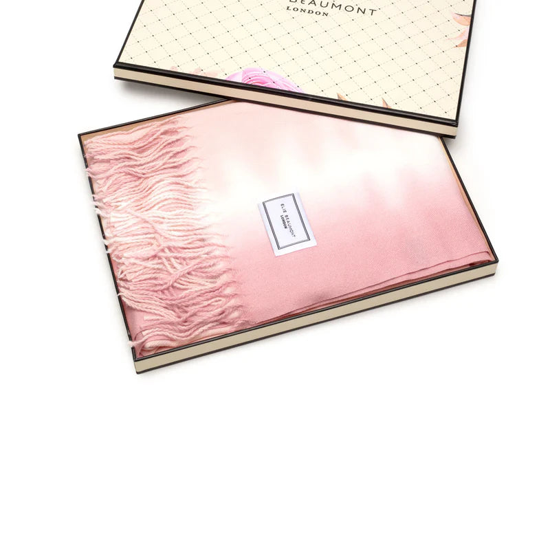 Elie Beaumont Pink Ombre Summer Scarf