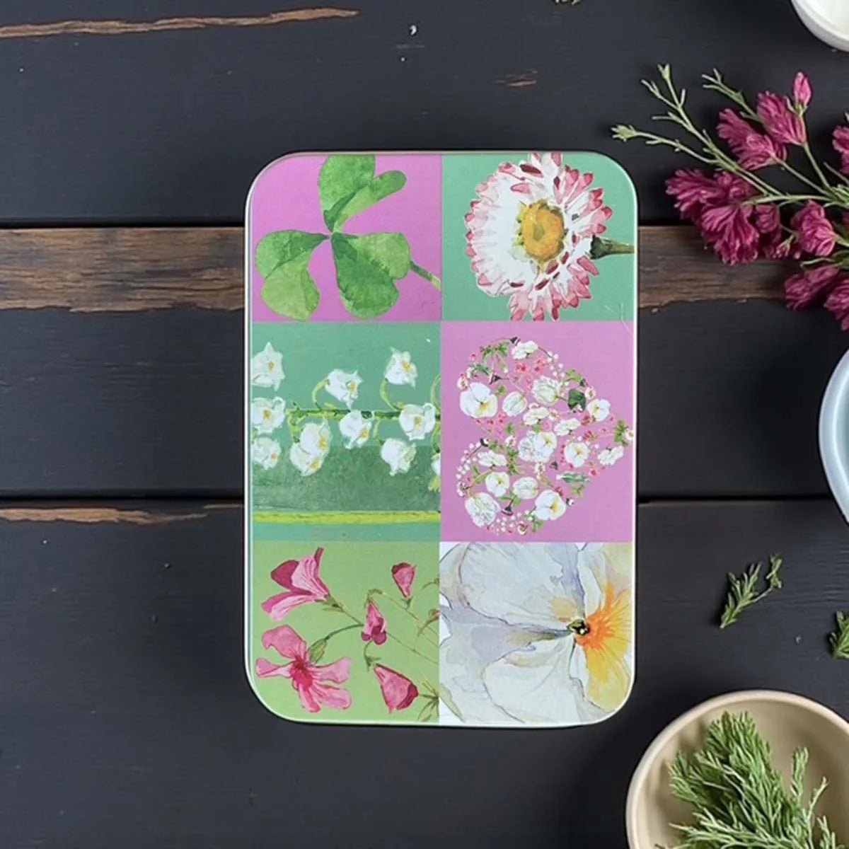 Biggie Best 6 Flowers Soap Tin