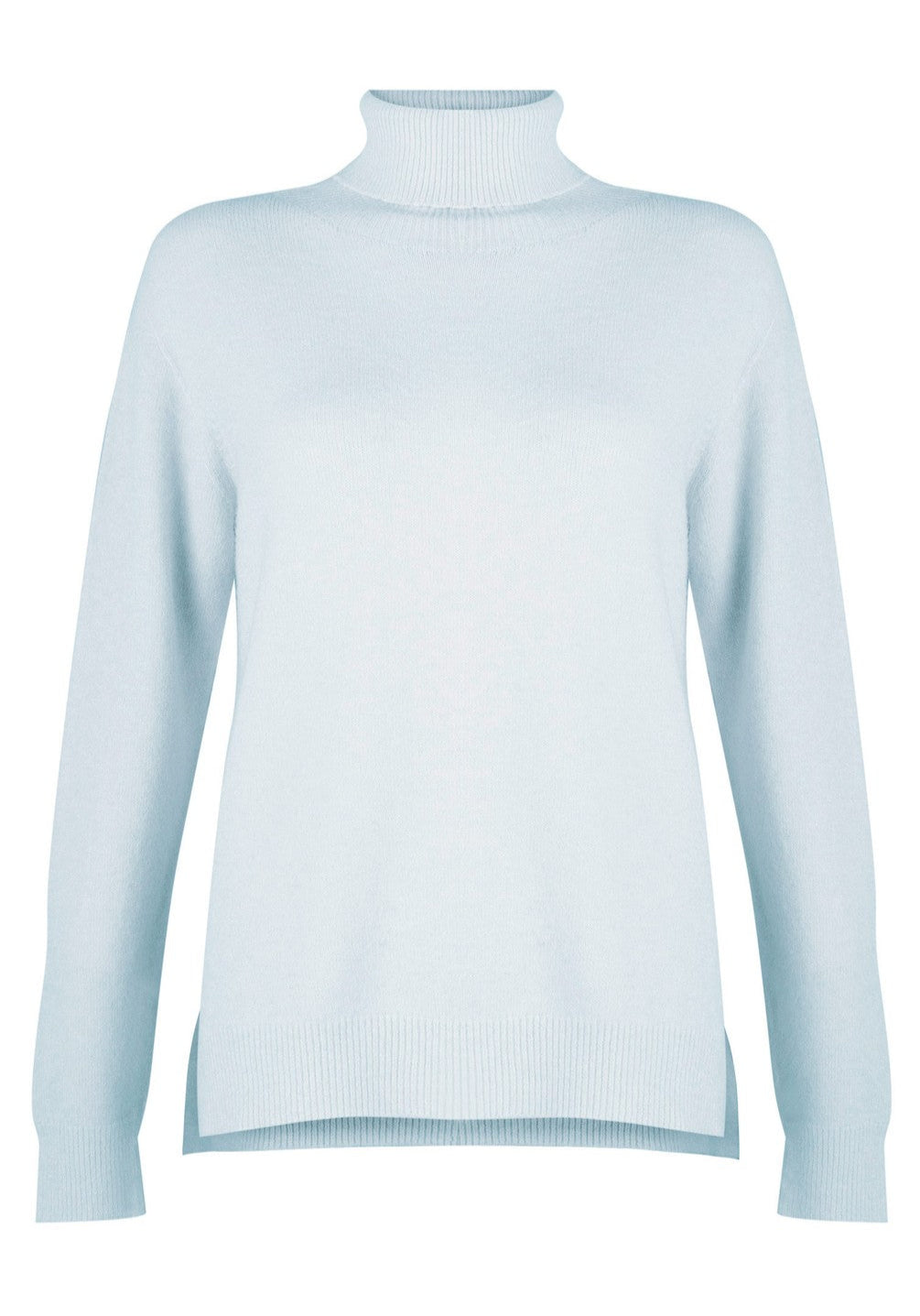 Amazing Woman Polo Knit Jumper - Soft Blue