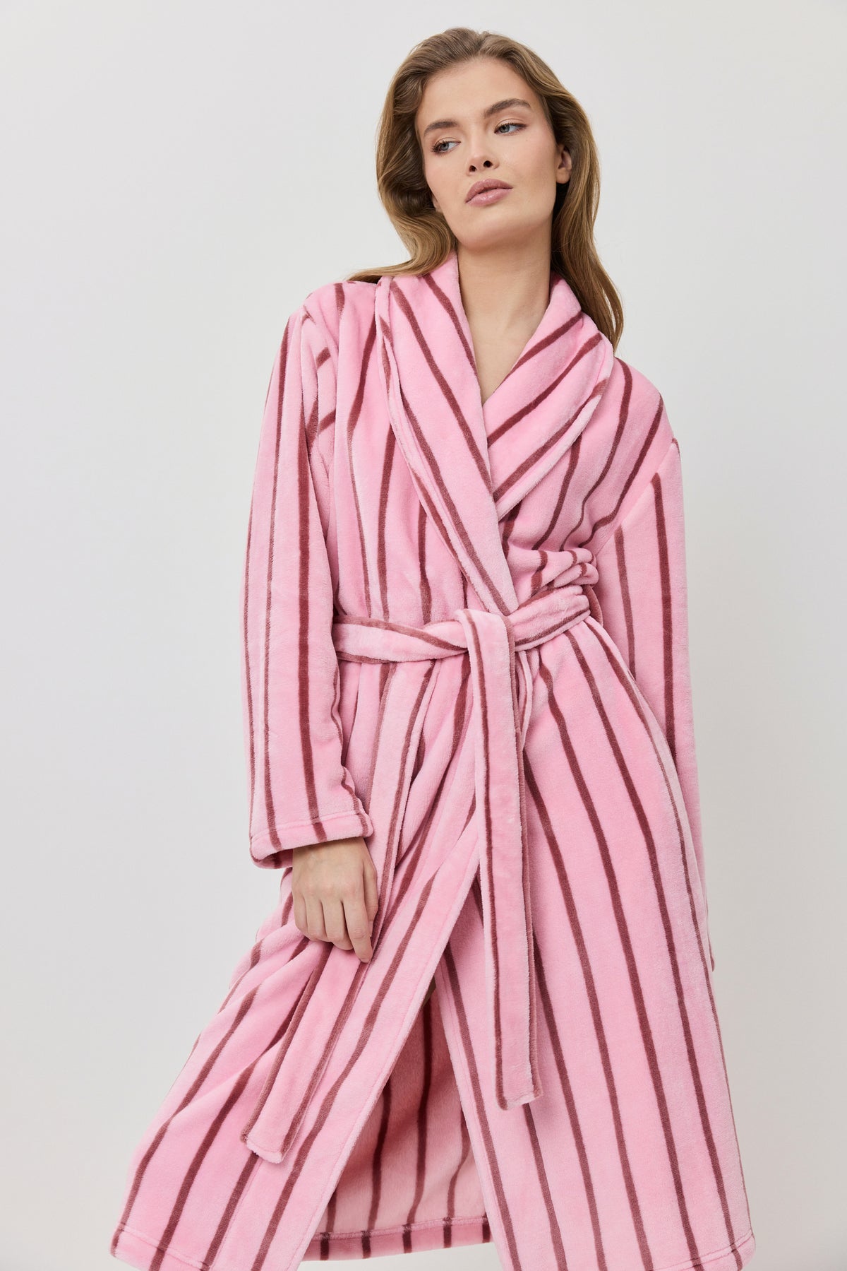 Aruelle Pink/ Brown Robe