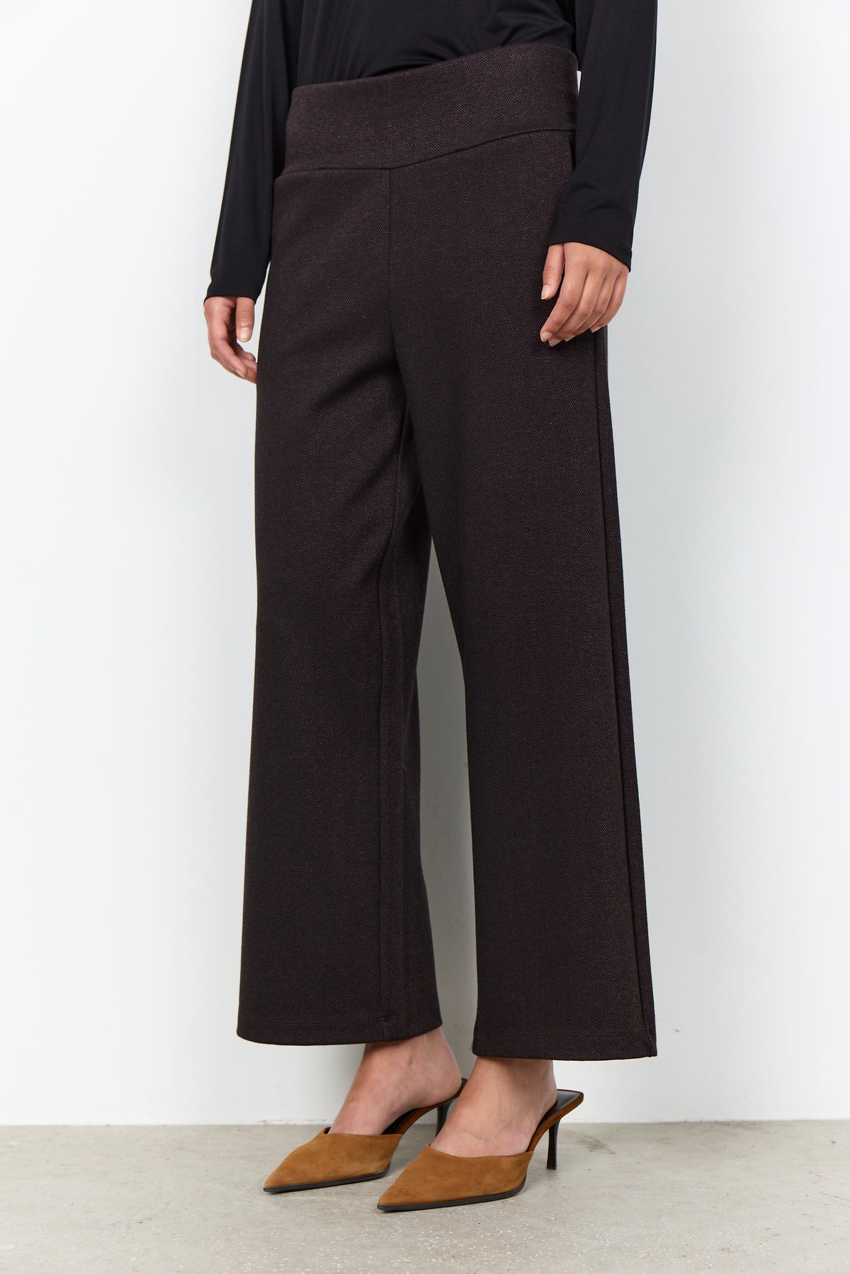 Soya Concept HEBE Trousers - Chocolate Plum