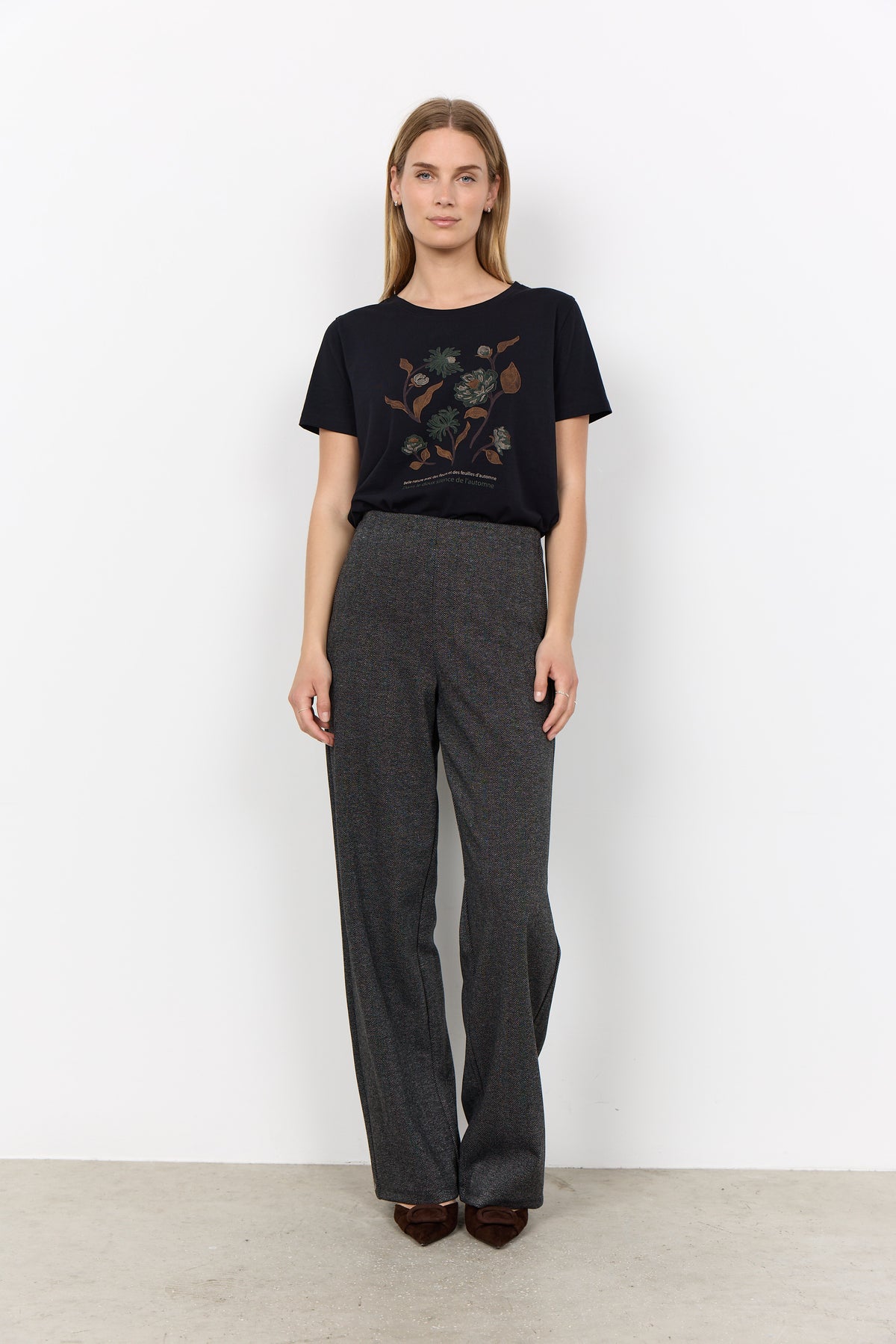 Soya Concept HEBE Trousers - Black Combi