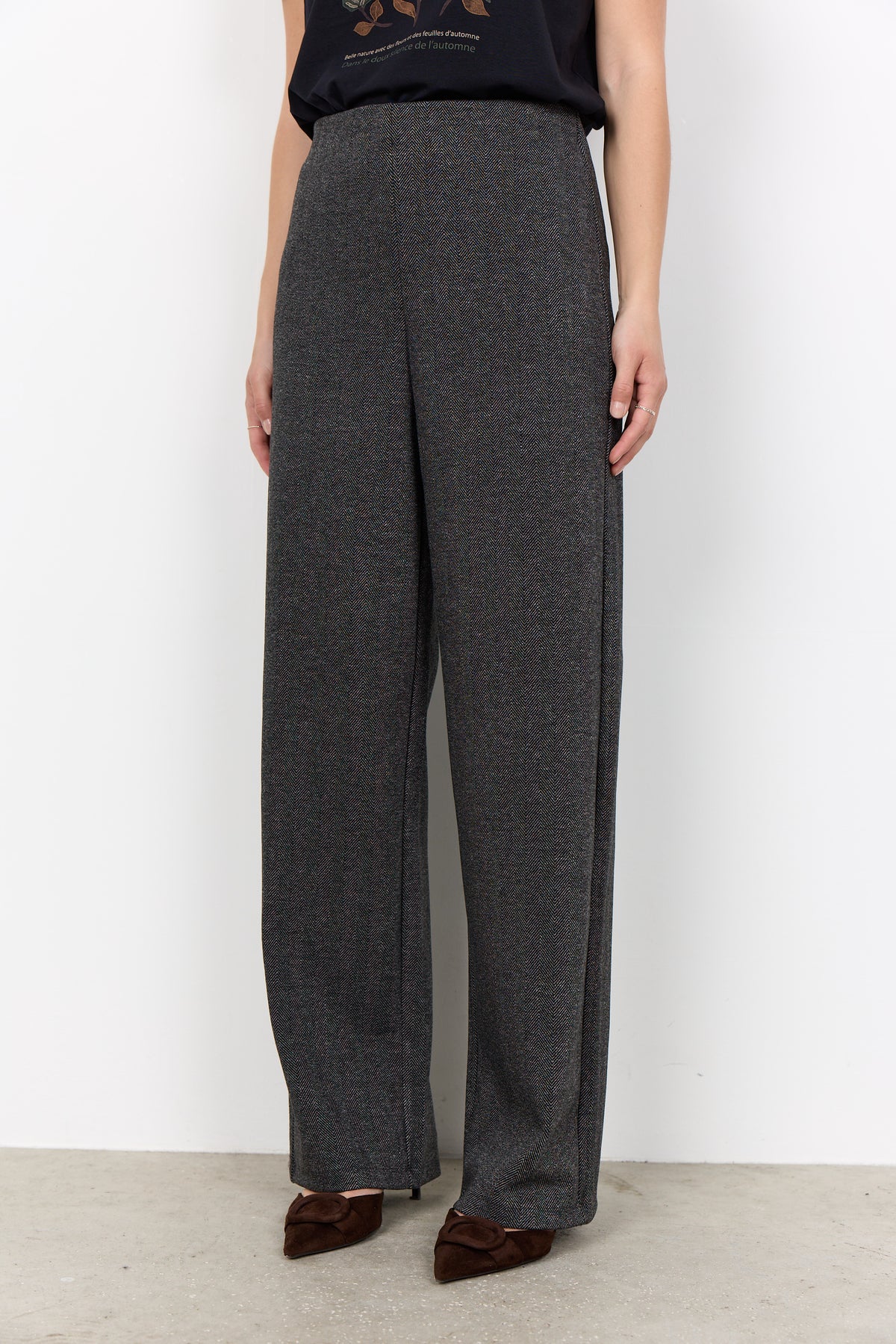 Soya Concept HEBE Trousers - Black Combi