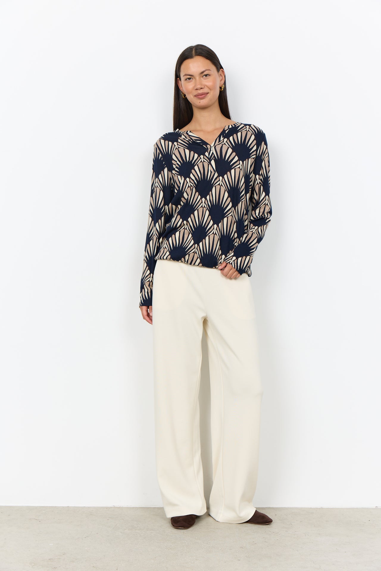 Soya Concept FELICITY Blouse - Navy Combi