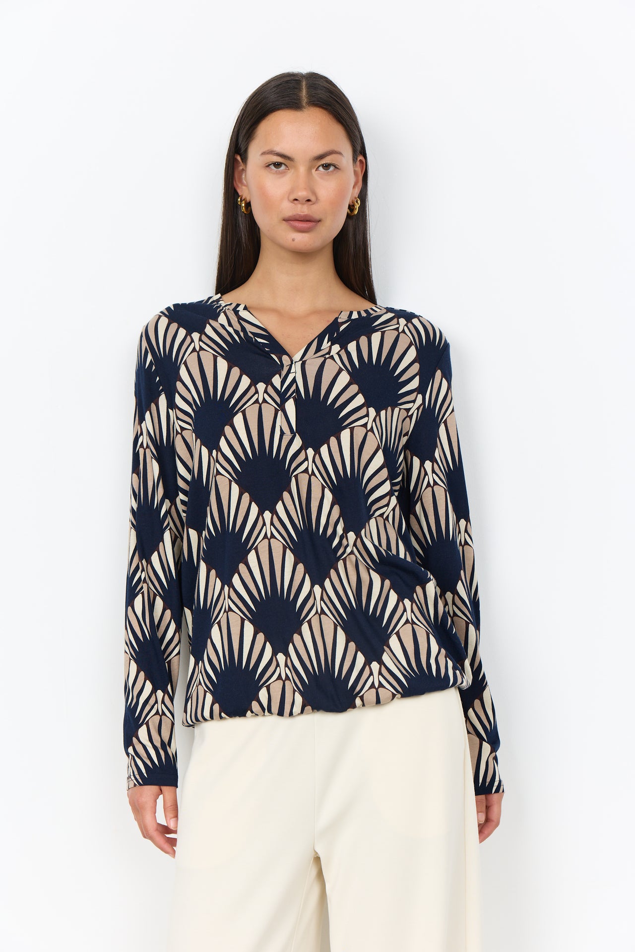 Soya Concept FELICITY Blouse - Navy Combi