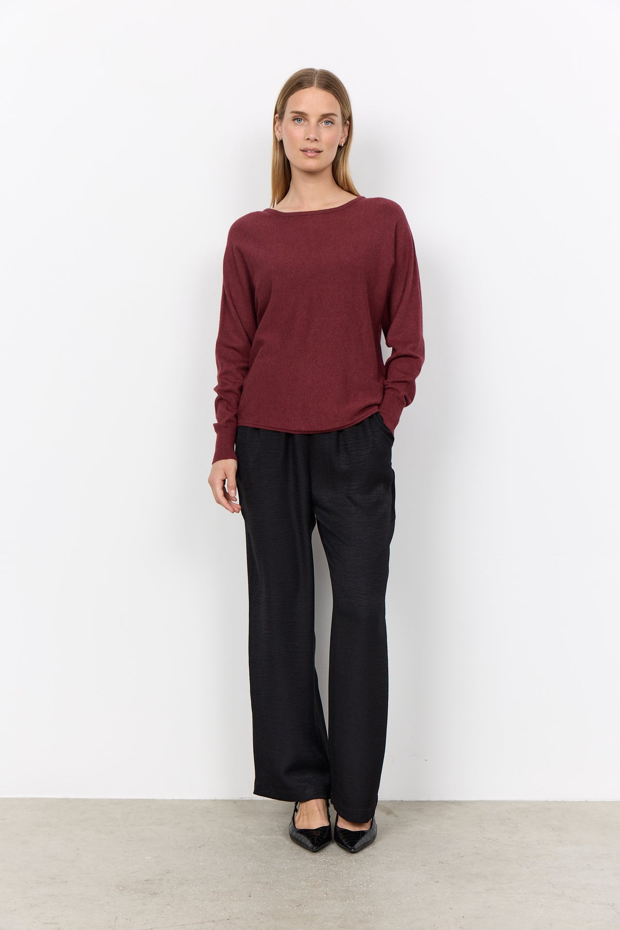 Soya Concept DOLLIE 620 Jumper - Oxblood Red Melange
