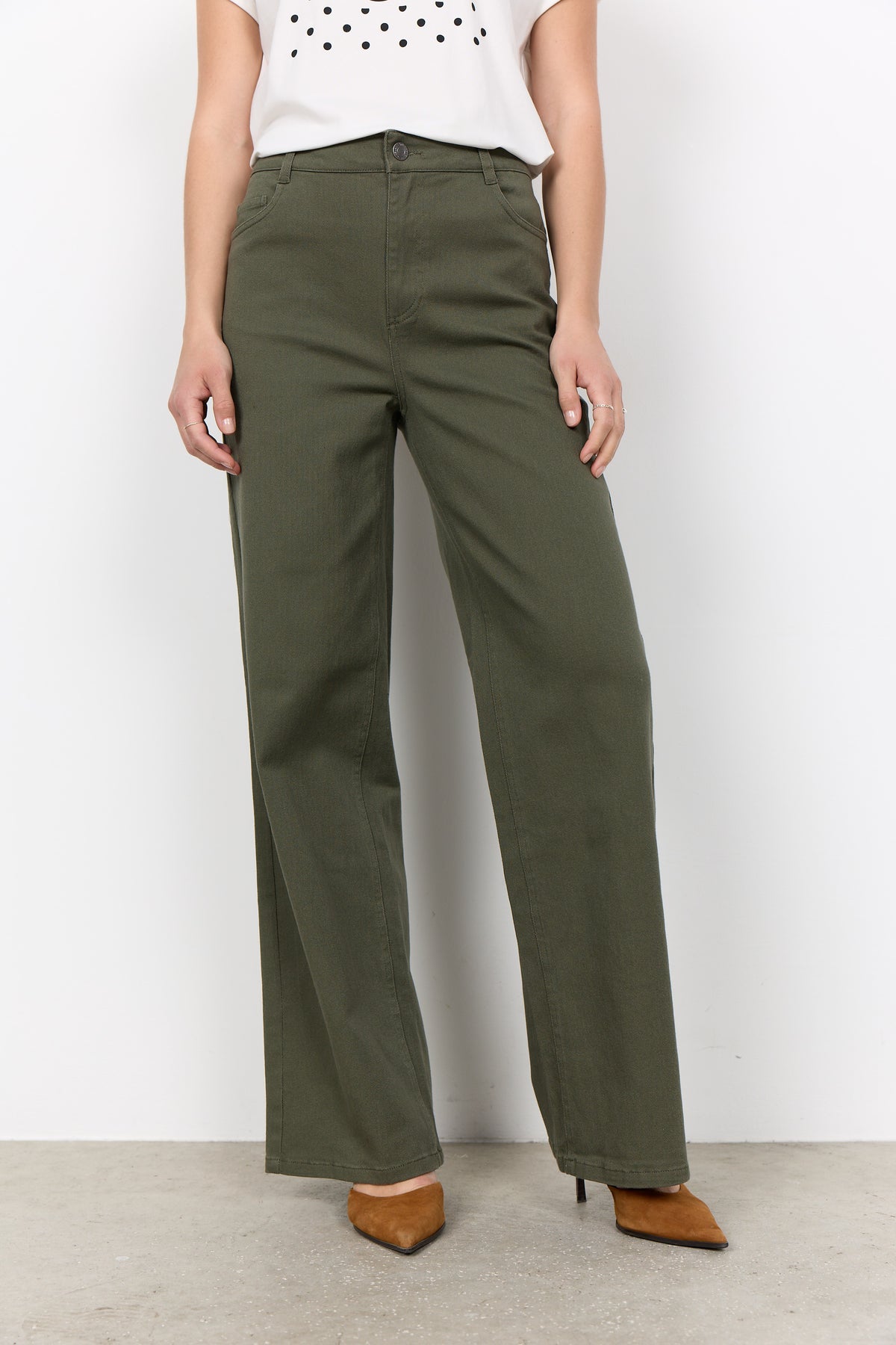 Soya Concept BESS Trousers - Grape Leaf