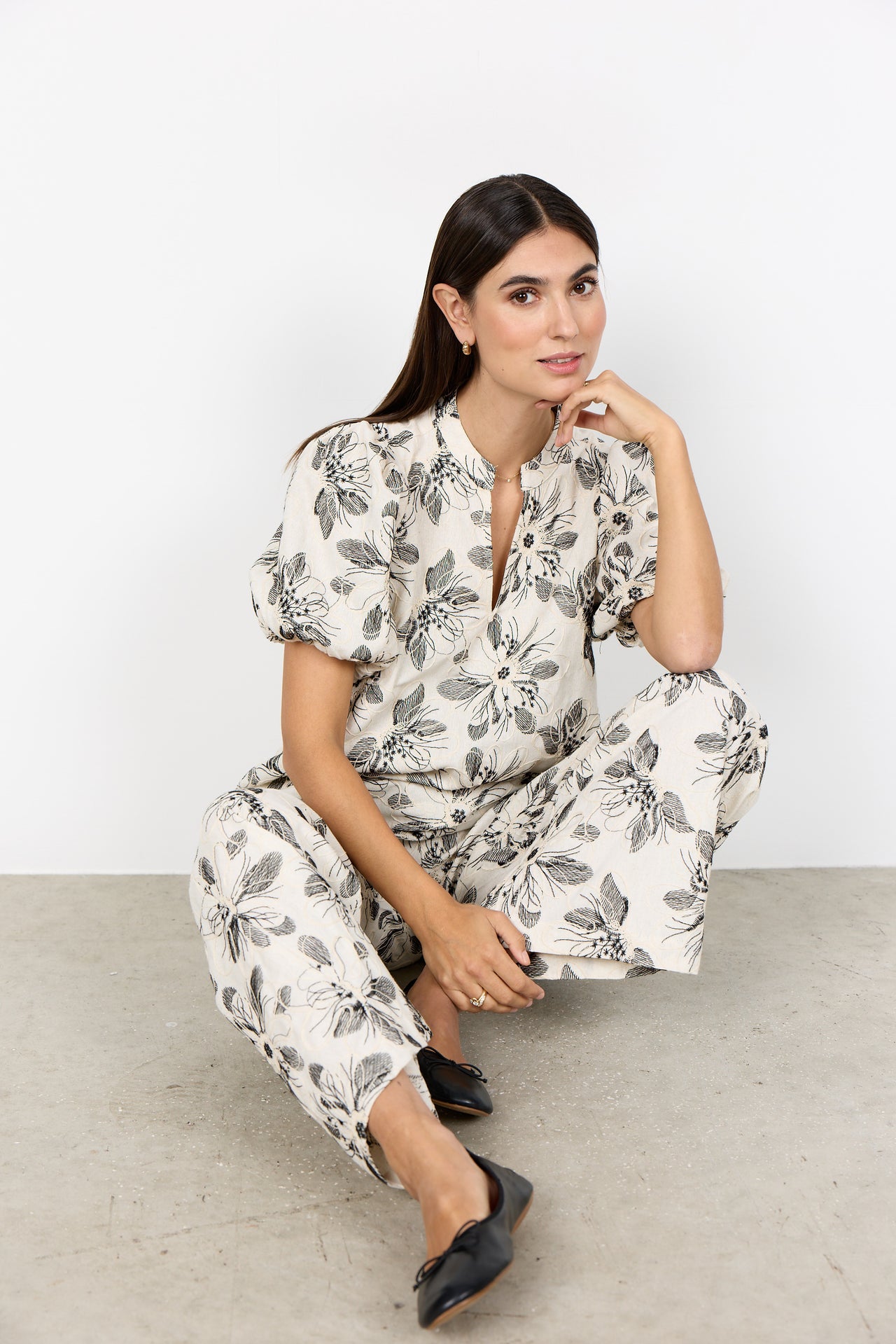 Soya Concept GABRIELLE Blouse - Cream Combi