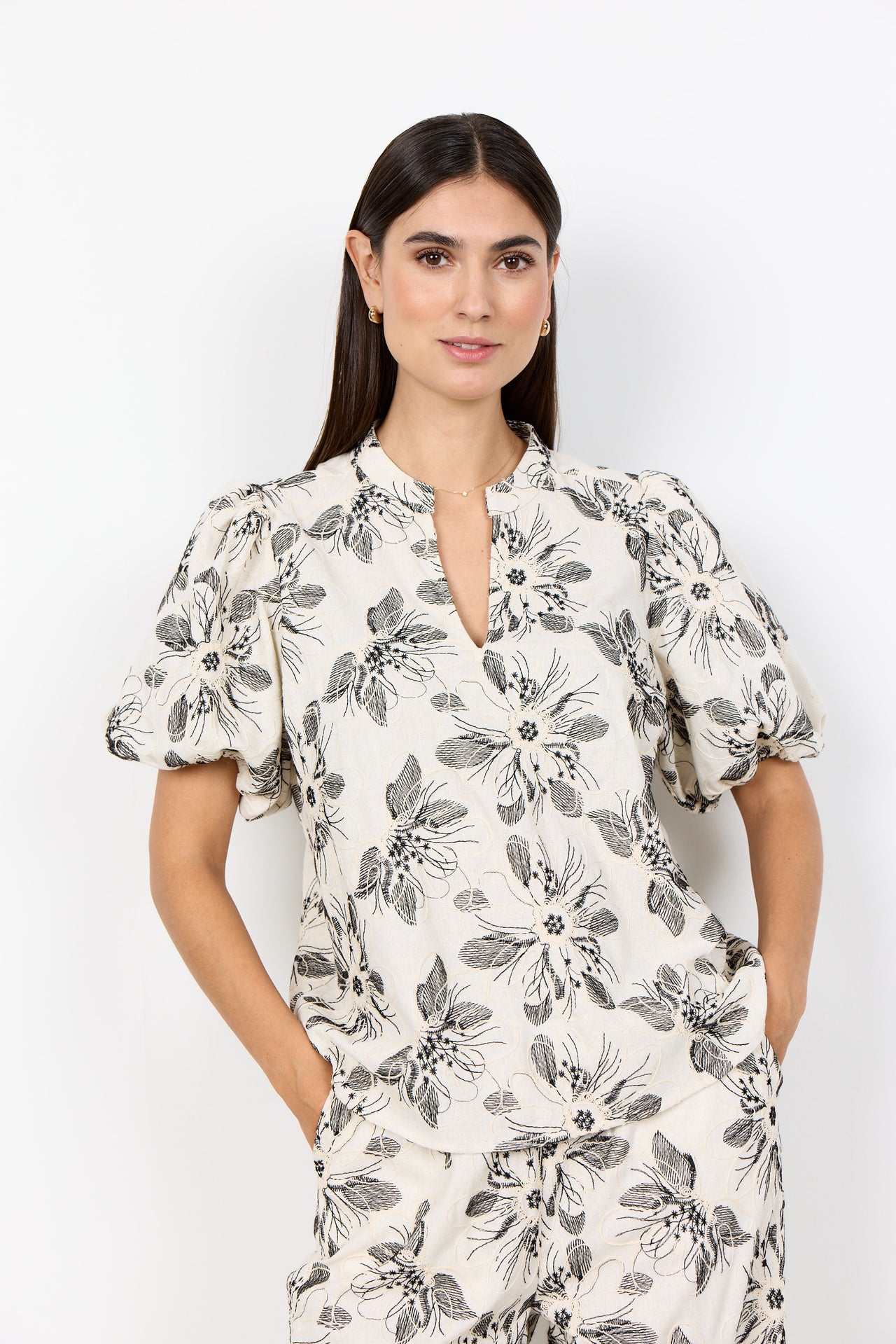 Soya Concept GABRIELLE Blouse - Cream Combi