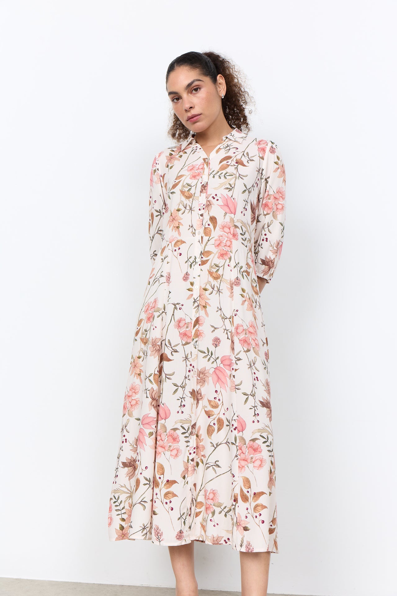 Soya Concept GRACE Dress - Cream Combi