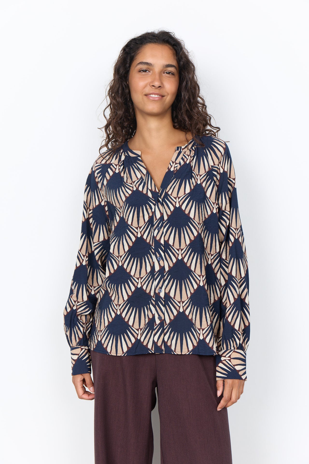 Soya Concept HALIN Shirt - Navy Combi