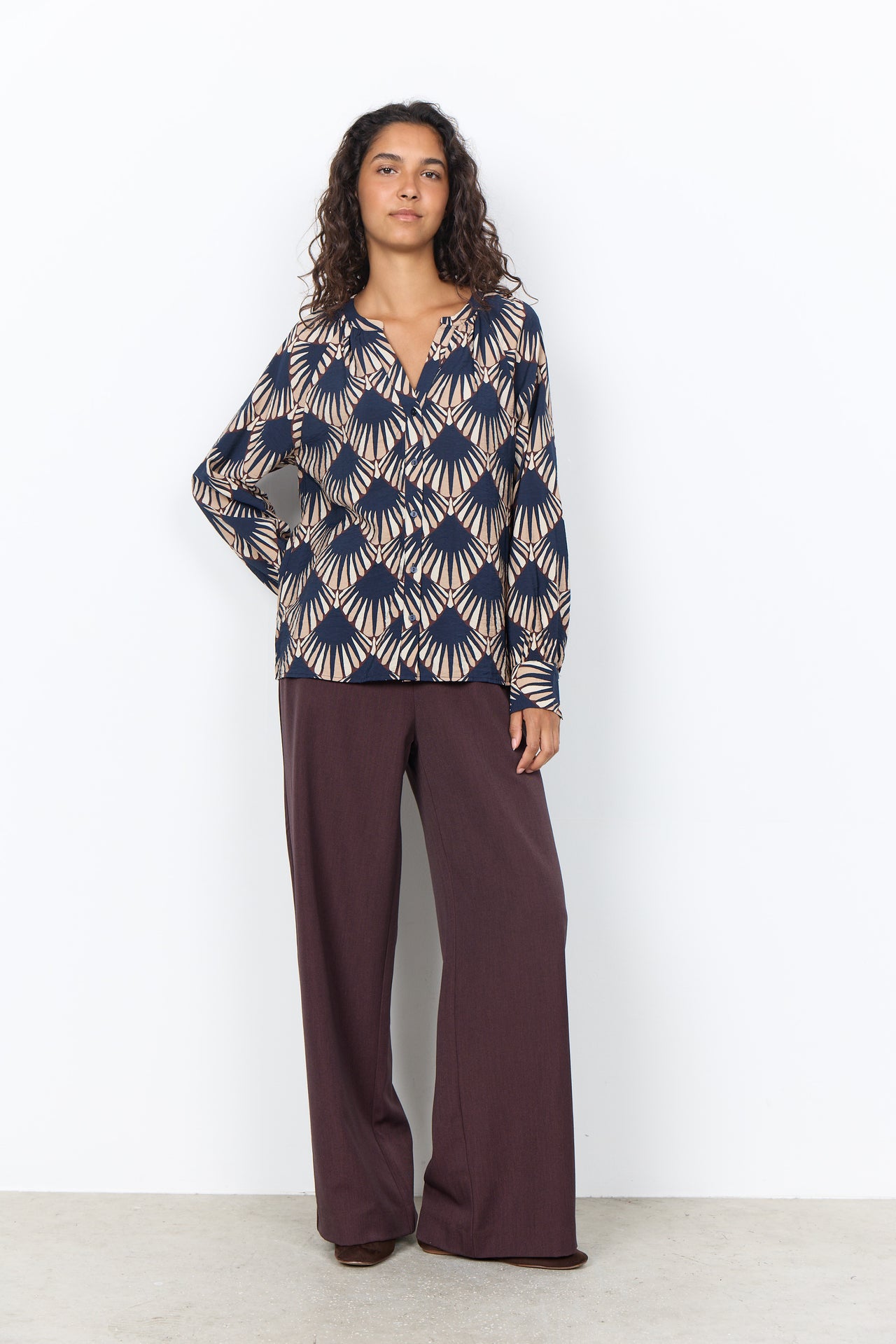 Soya Concept HALIN Shirt - Navy Combi