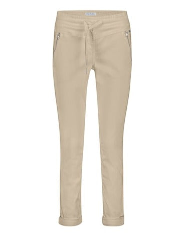 Red Button Tessy Cropped Trousers - Sand