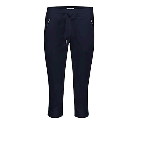 Red Button Tessy Capri Trousers - Navy
