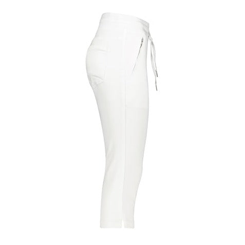Red Button Tessy Capri Trousers - White