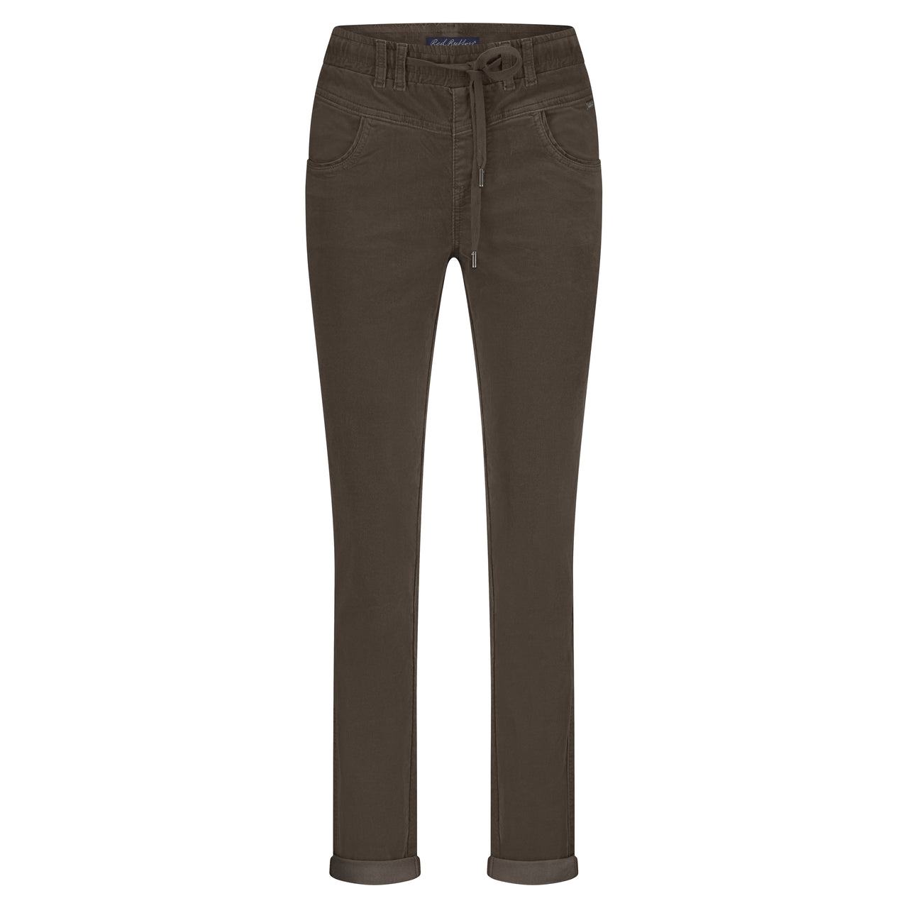 Red Button Tessy Velvet Trousers - Mud