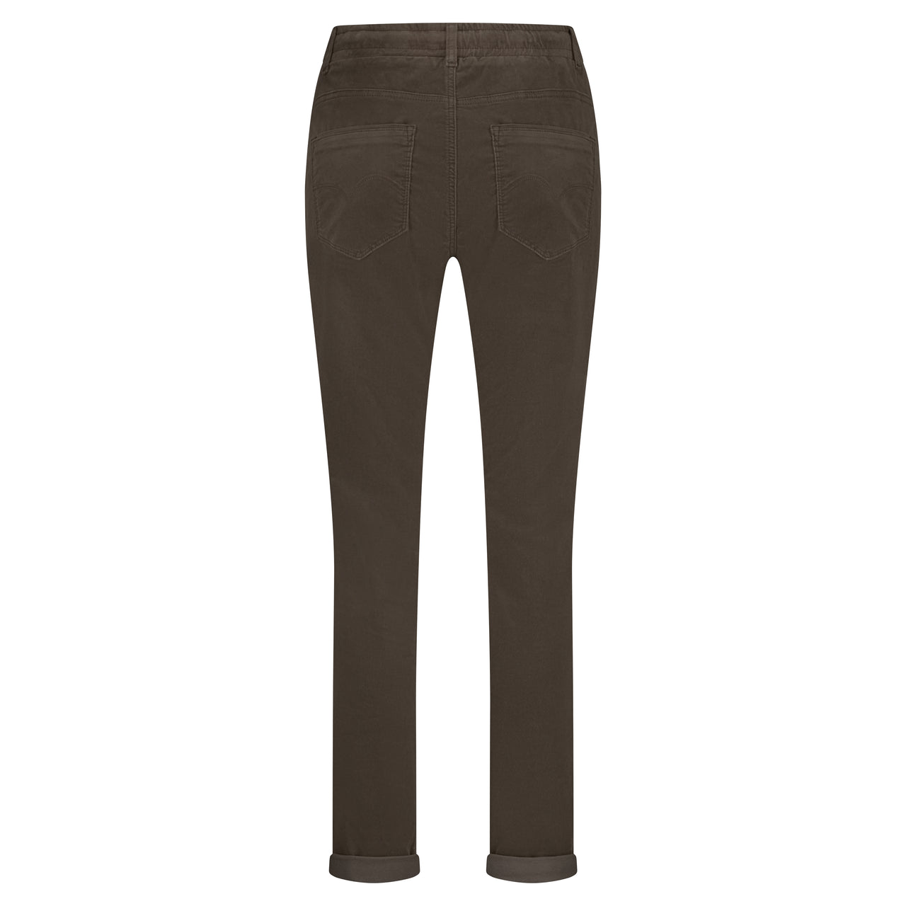 Red Button Tessy Velvet Trousers - Mud