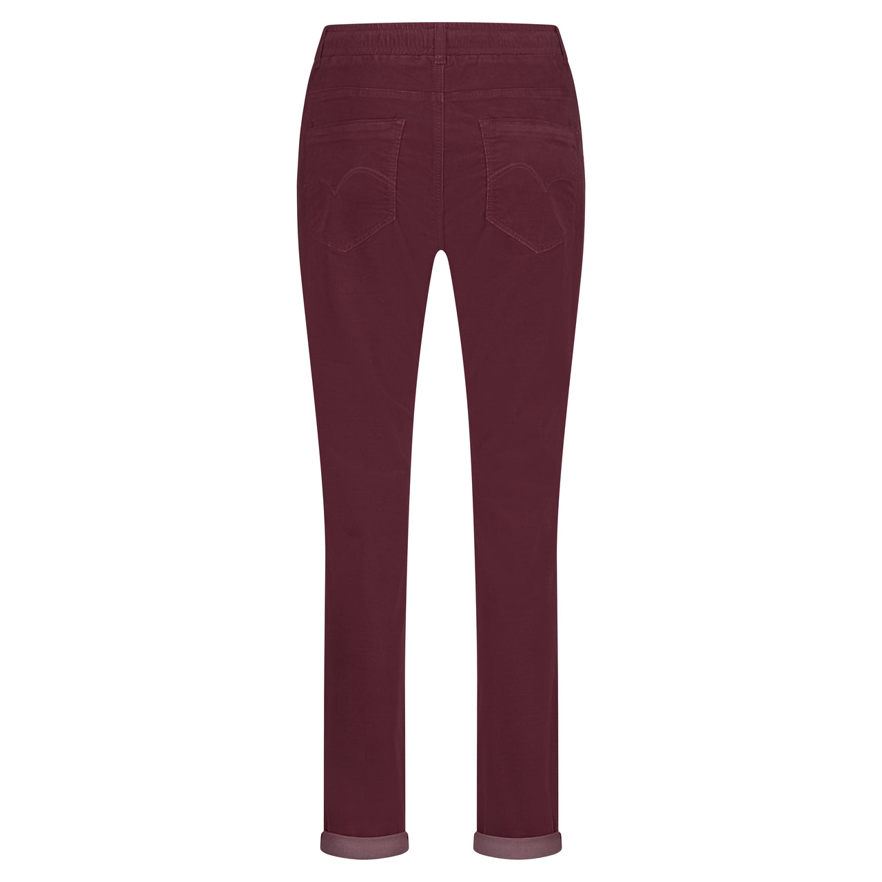 Red Button Tessy Velvet Trousers - Ruby