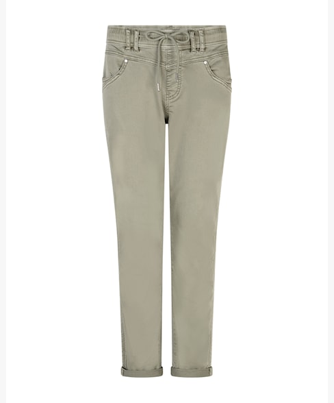 Red Button Tessy Trousers - Light Khaki