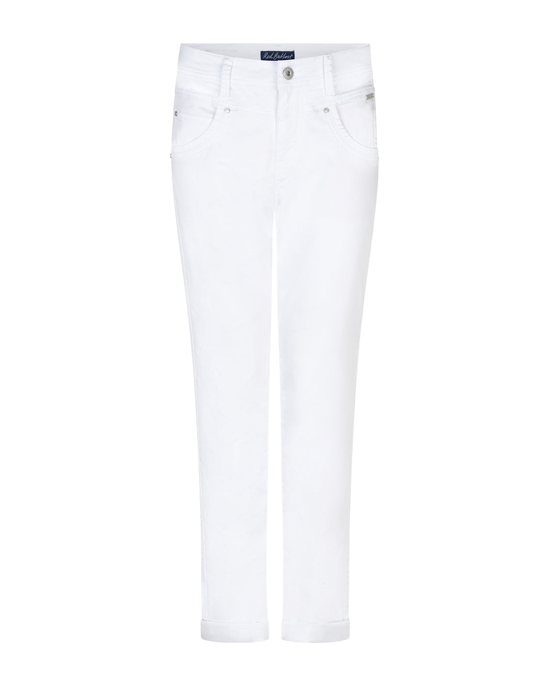 Red Button Relax Jog - White