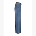 Red Button Collette Jeans With Slanted Pockets - Stoneused