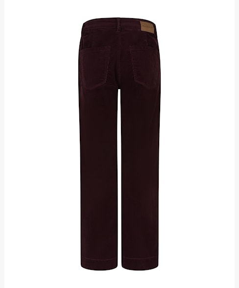 Red Button CONNY Fine Cord Trousers - Burgundy
