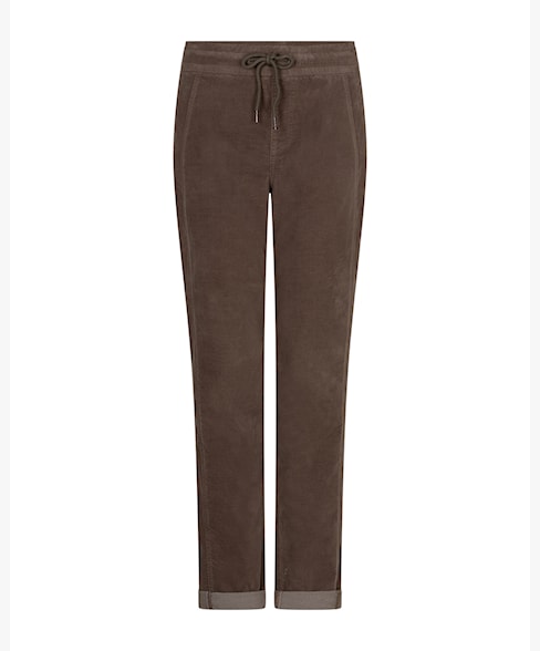 Red Button STELLA Pebble Velvet Trousers - Clay