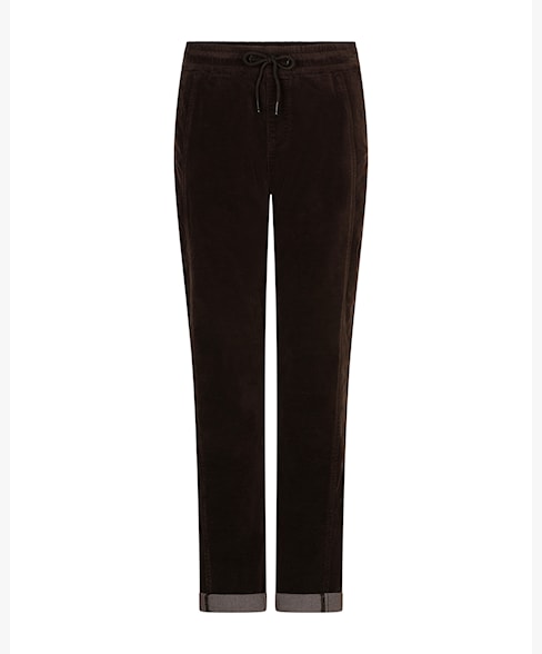 Red Button STELLA Velvet Trousers - Espresso