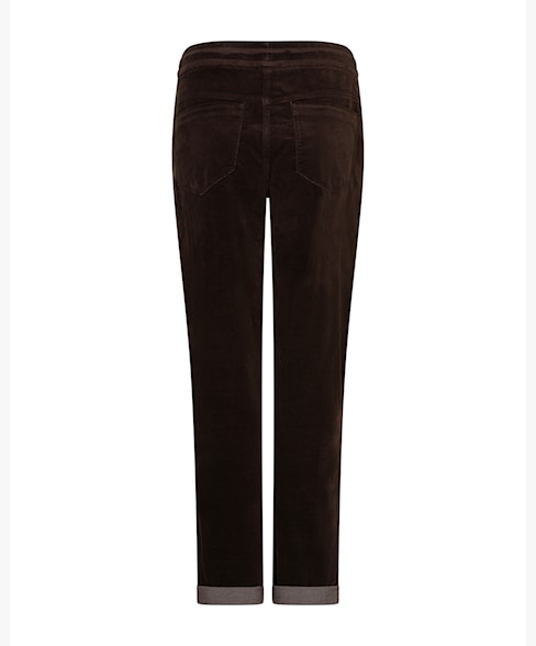 Red Button STELLA Velvet Trousers - Espresso