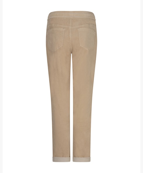 Red Button STELLA Velvet Trousers - Pebble