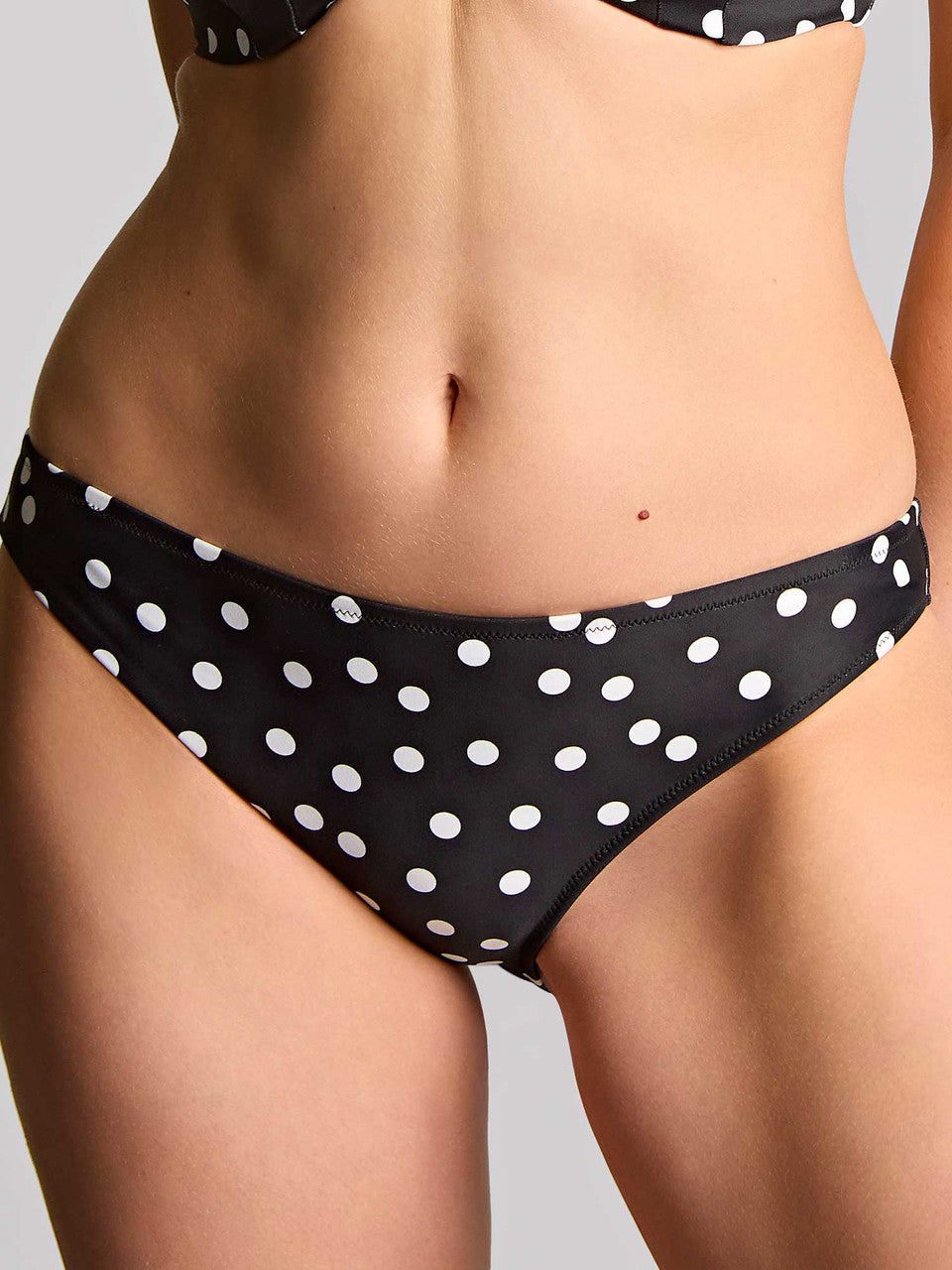 Panache Black & White Spot Binini