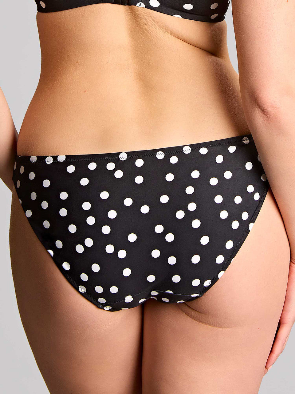 Panache Black & White Spot Binini