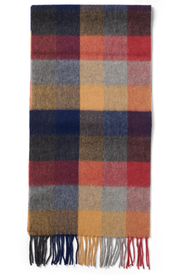 Failsworth Lambswool Check Scarf