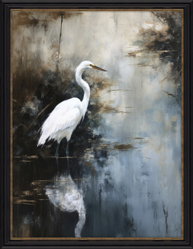 Artko Egret in Lake Picture