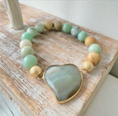Wild Spirit Amazonite Heart Bracelet